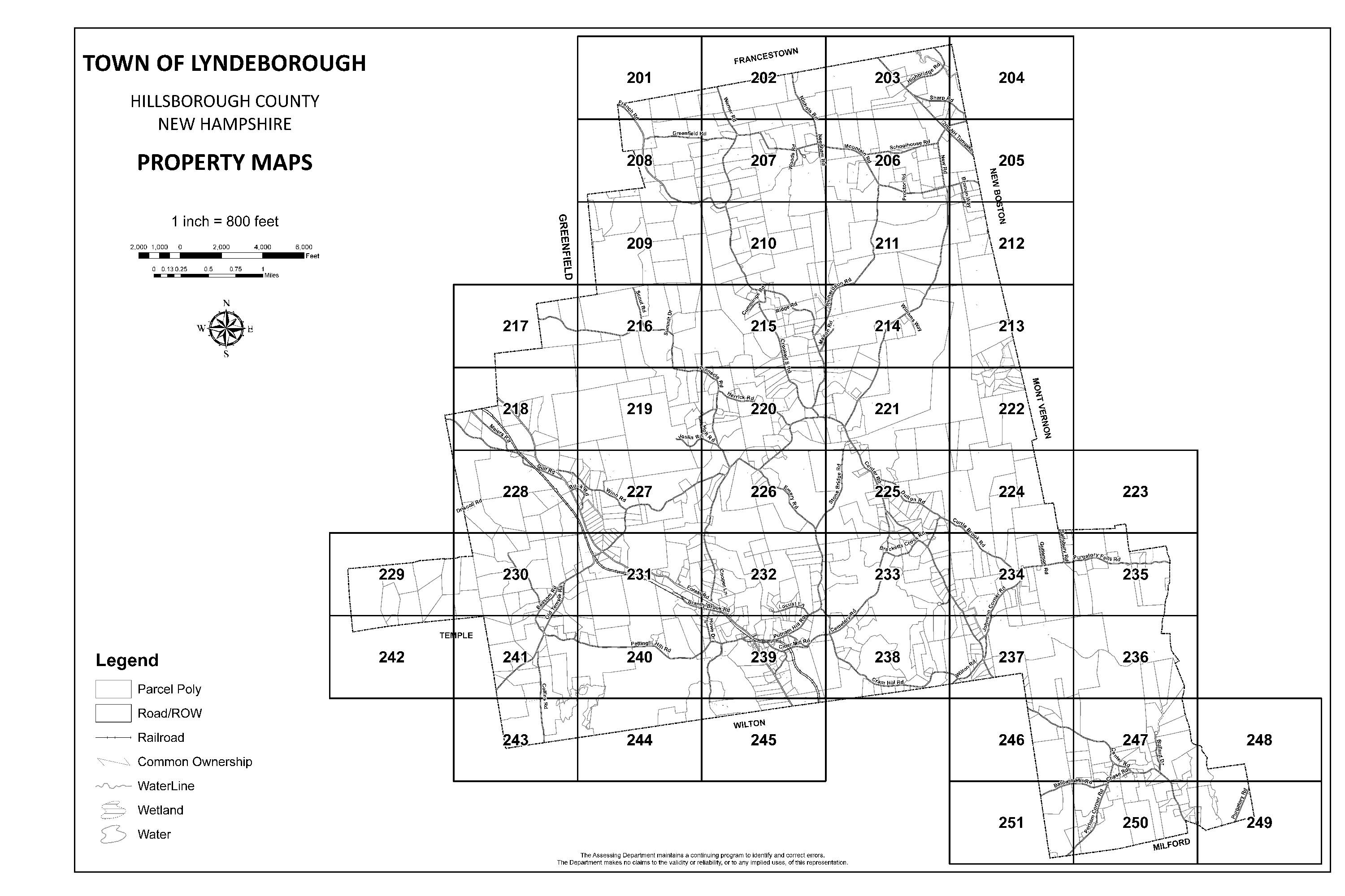 Lyndeborough Tax Map Cover